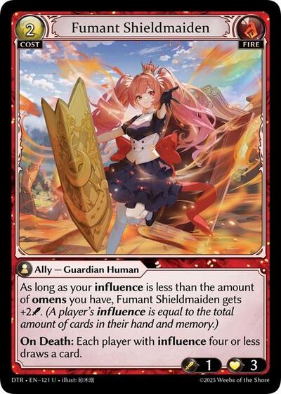 Fumant Shieldmaiden [Foil] [DTR]