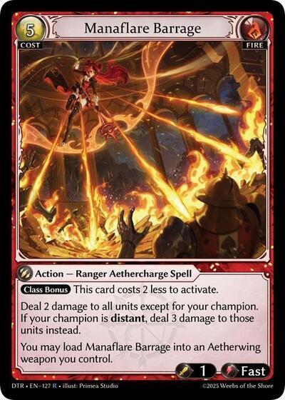 Manaflare Barrage [Foil] [DTR]