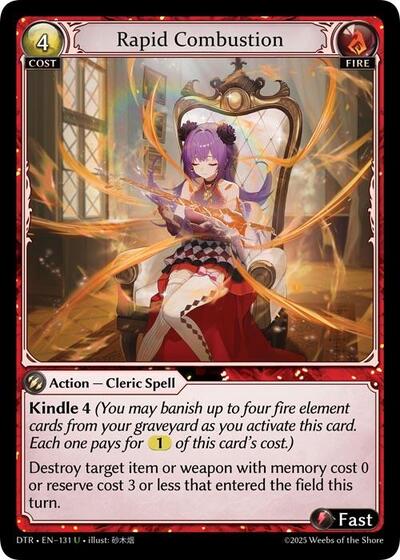 Rapid Combustion [Foil] [DTR]