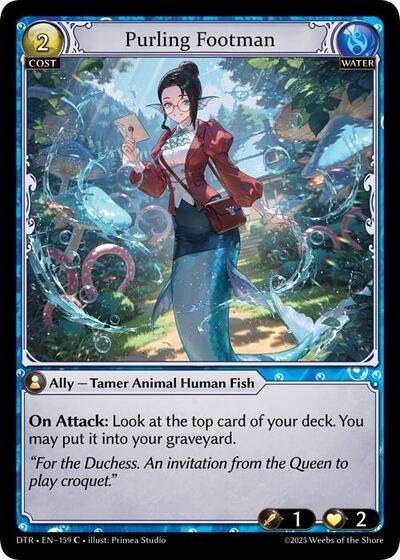 Purling Footman [Foil] [DTR]