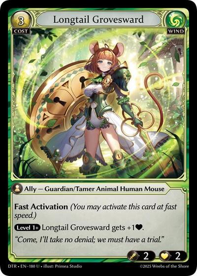 Longtail Grovesward [Foil] [DTR]