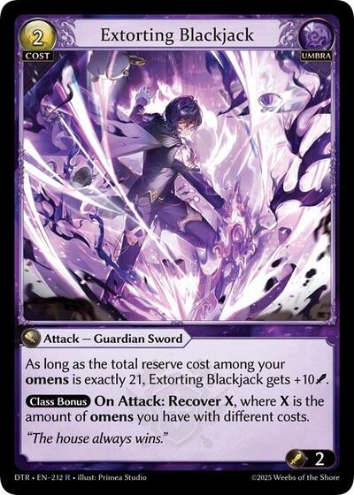 Extorting Blackjack [Foil] [DTR]