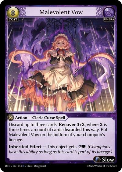 Malevolent Vow [Normal] [DTR]