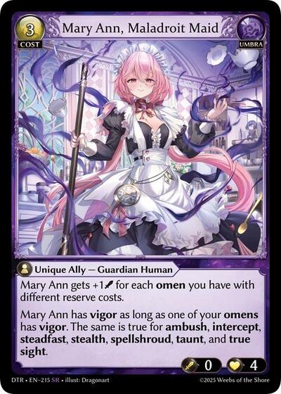 Mary Ann Maladroit Maid [Normal] [DTR]