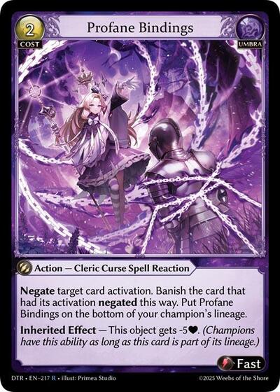 Profane Bindings [Normal] [DTR]