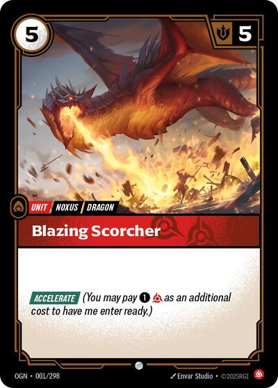 Blazing Scorcher [OGN-001/298] [Normal]