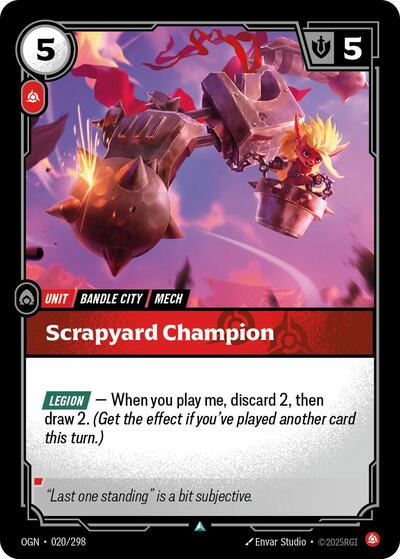 Scrapyard Champion [OGN-020/298] [Normal]