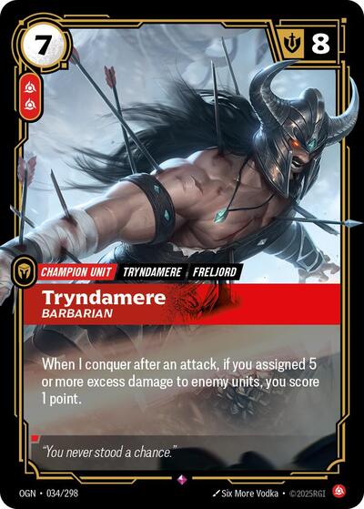 Tryndamere Barbarian [OGN-034/298] [Foil]