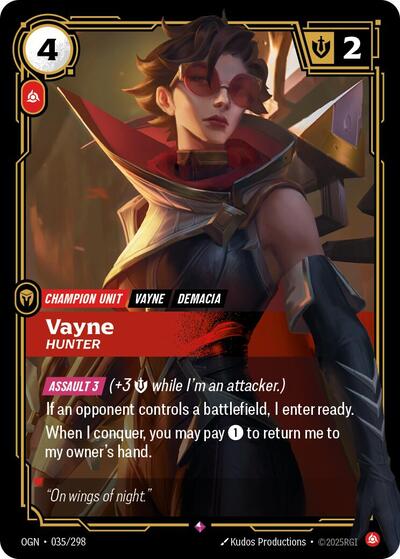 Vayne Hunter [OGN-035/298] [Foil]