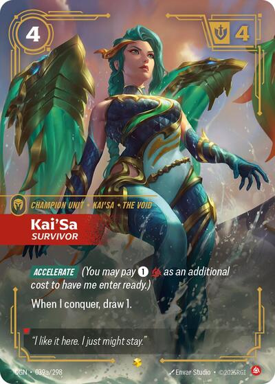 KaiSa Survivor Alternate Art [OGN-039a/298] [Foil]