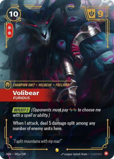 Volibear Furious Alternate Art [OGN-041a/298] [Foil]