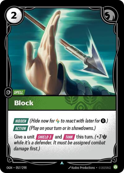 Block [OGN-057/298] [Normal]