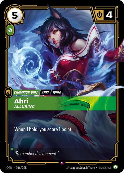 Ahri Alluring [OGN-066/298] [Foil]