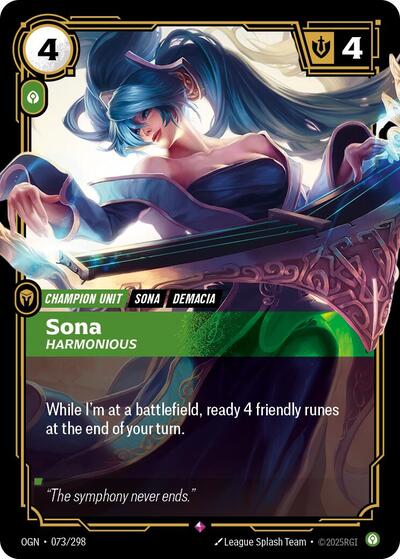 Sona Harmonious [OGN-073/298] [Foil]