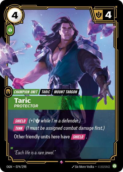 Taric Protector [OGN-074/298] [Foil]