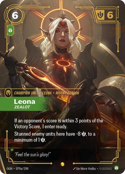 Leona Zealot Alternate Art [OGN-079a/298] [Foil]