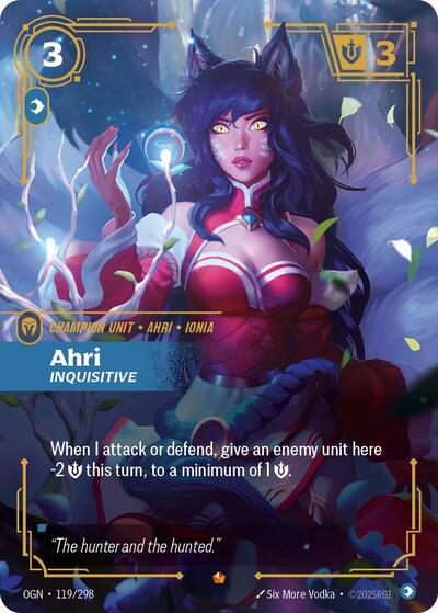 Ahri Inquisitive [OGN-119/298] [Foil]