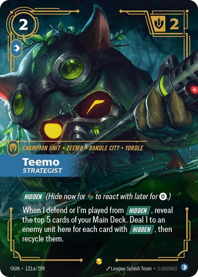 Teemo Strategist Alternate Art [OGN-121a/298] [Foil]