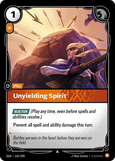 Unyielding Spirit [OGN-145/298] [Normal]