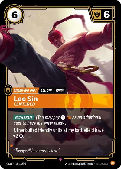 Lee Sin Centered [OGN-151/298] [Foil]
