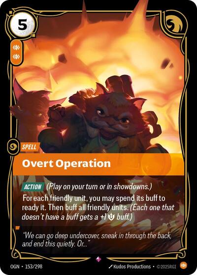 Overt Operation [OGN-153/298] [Foil]