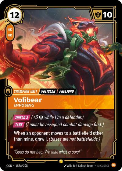 Volibear Imposing Alternate Art [OGN-158a/298] [Foil]