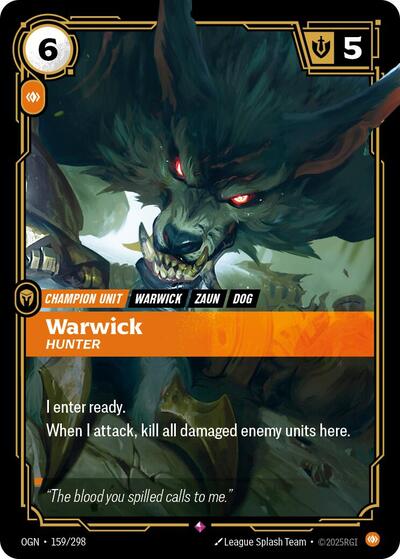 Warwick Hunter [OGN-159/298] [Foil]