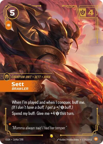 Sett Brawler Alternate Art [OGN-164a/298] [Foil]