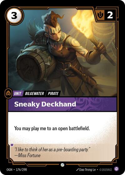 Sneaky Deckhand [OGN-176/298] [Normal]