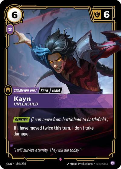Kayn Unleashed [OGN-189/298] [Foil]
