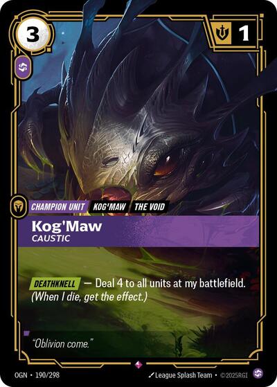 KogMaw Caustic [OGN-190/298] [Foil]