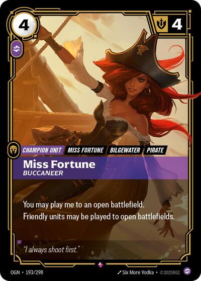 Miss Fortune Buccaneer [OGN-193/298] [Foil]