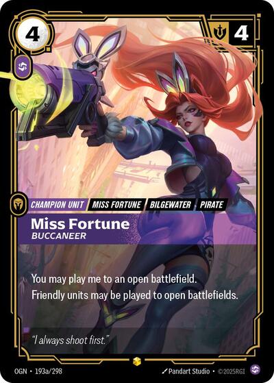 Miss Fortune Buccaneer Alternate Art [OGN-193a/298] [Foil]