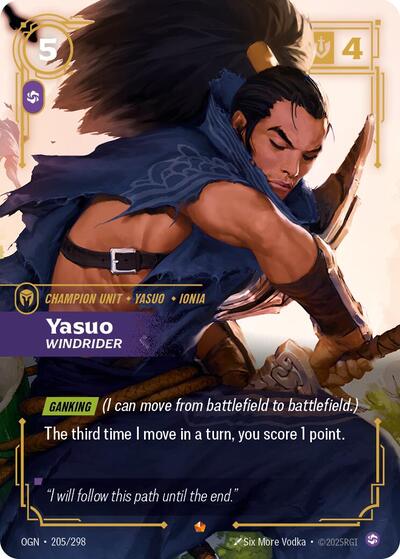Yasuo Windrider [OGN-205/298] [Foil]