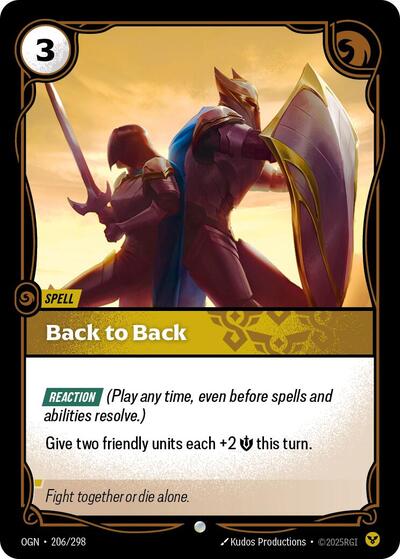 Back to Back [OGN-206/298] [Normal]