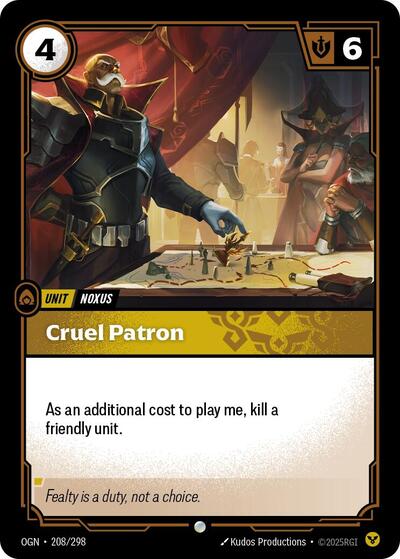 Cruel Patron [OGN-208/298] [Normal]