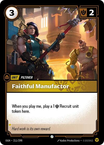 Faithful Manufactor [OGN-211/298] [Normal]