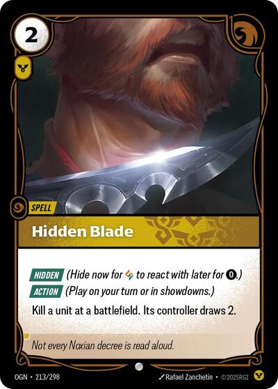 Hidden Blade [OGN-213/298] [Normal]