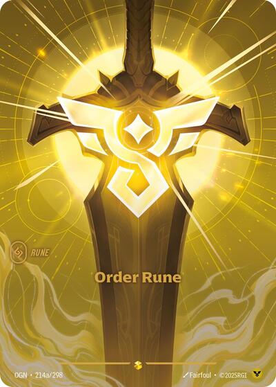 Order Rune [OGN-214a/298] [Foil]