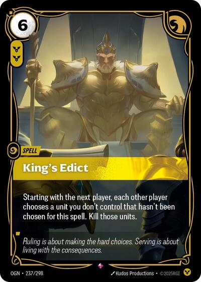 Kings Edict [OGN-237/298] [Foil]