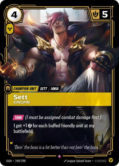 Sett Kingpin [OGN-240/298] [Foil]