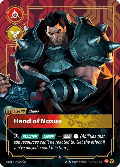 Darius Hand of Noxus [OGN-253/298] [Foil]