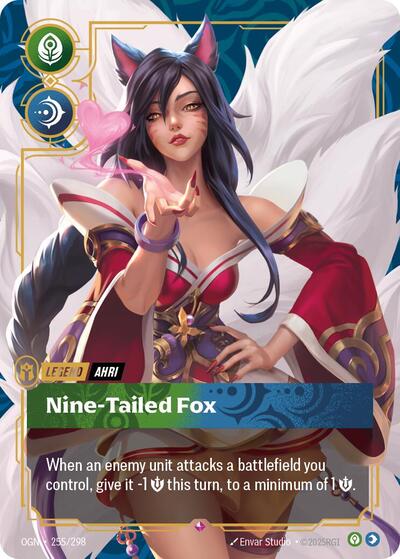 Ahri Nine-Tailed Fox [OGN-255/298] [Foil]