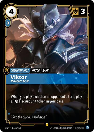 Viktor Innovator Alternate Art [OGN-117a/298] [Foil]