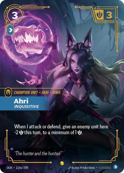 Ahri Inquisitive Alternate Art [OGN-119a/298] [Foil]
