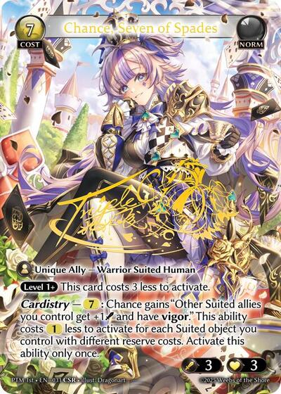 Chance, Seven of Spades (CSR) [Foil] [PTM]