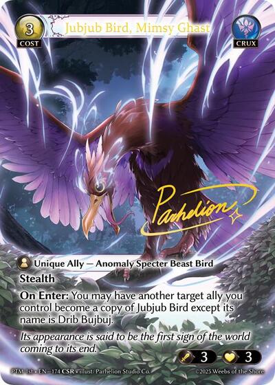 Jubjub Bird, Mimsy Ghast (CSR) [Foil] [PTM]
