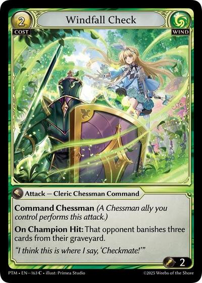 Windfall Check [Normal] [PTM]