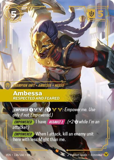 Ambessa, Respected and Feared [VEN-136/166] [Foil]