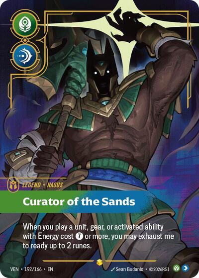 Nasus - Curator of the Sands (Overnumbered) [VEN-192/166] [Foil]